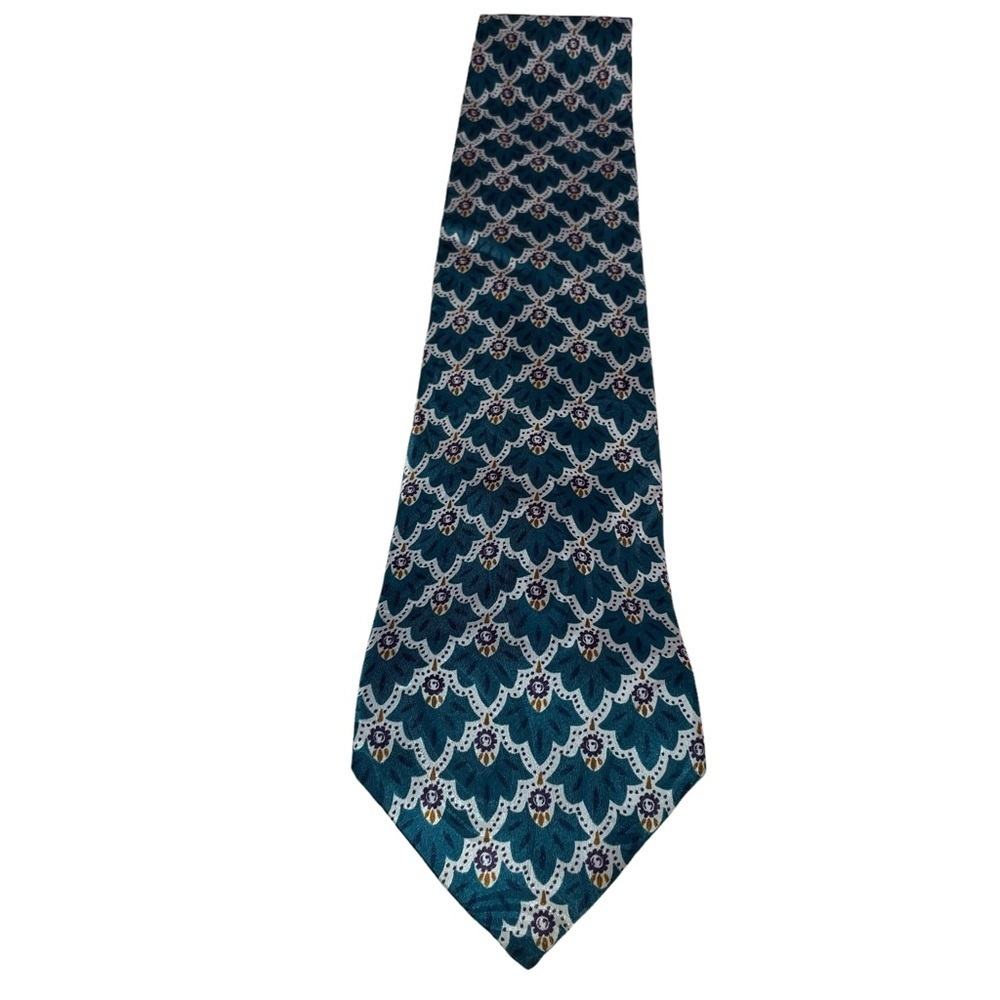 Christian Dior 100% Wide Silk Abstract Pattern Tie